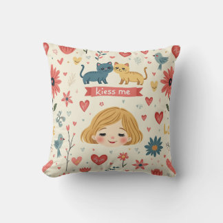 Love & Whiskers  Cushion