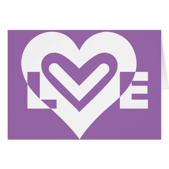 Love White and Purple (Front Horizontal)