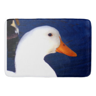 Love White Duck Bath Mat