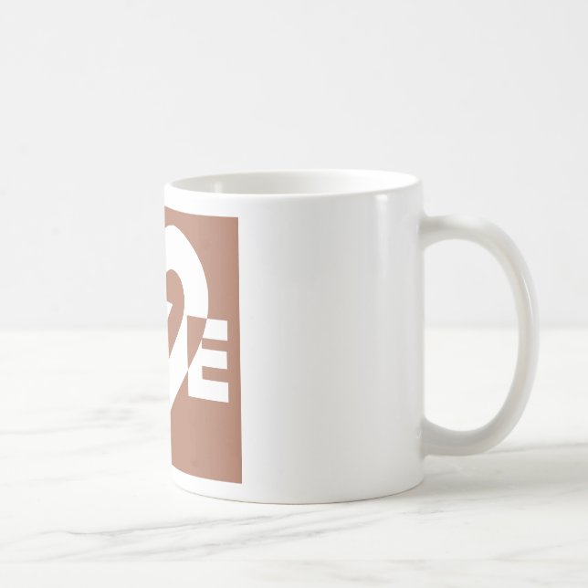 Love White on Brown Coffee Mug (Right)