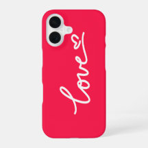 Love white text on pink