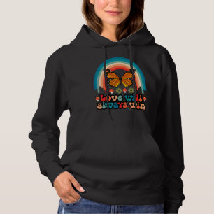 Love Will Always Win Butterfly Rainbow Lgbt Pride Hoodie