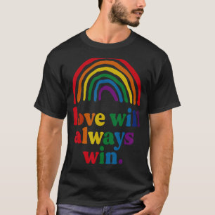 Love Will Always Win Pride Rainbow Kid Child Lgbt T-Shirt
