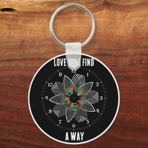 Love Will Find A Way - Lord Byron Quote Name Key Ring