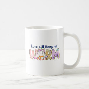 Love Will Keep Us Warm Unicorn Winter Coffee Mug