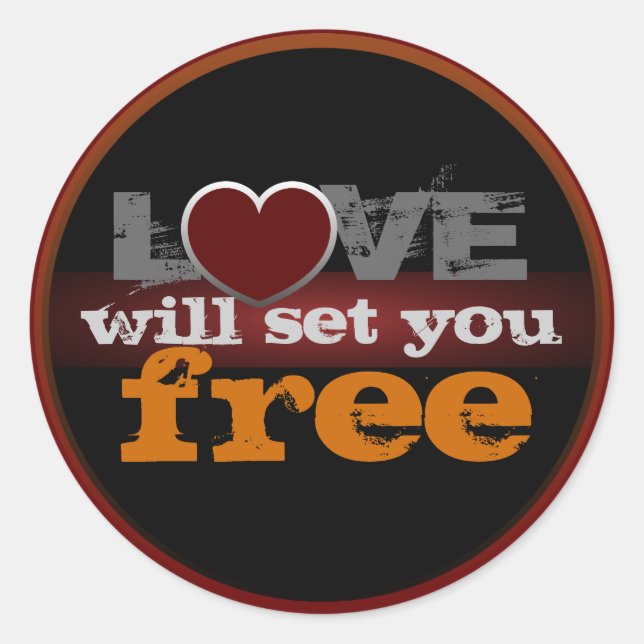Love Will Set You Free Sticker (Front)