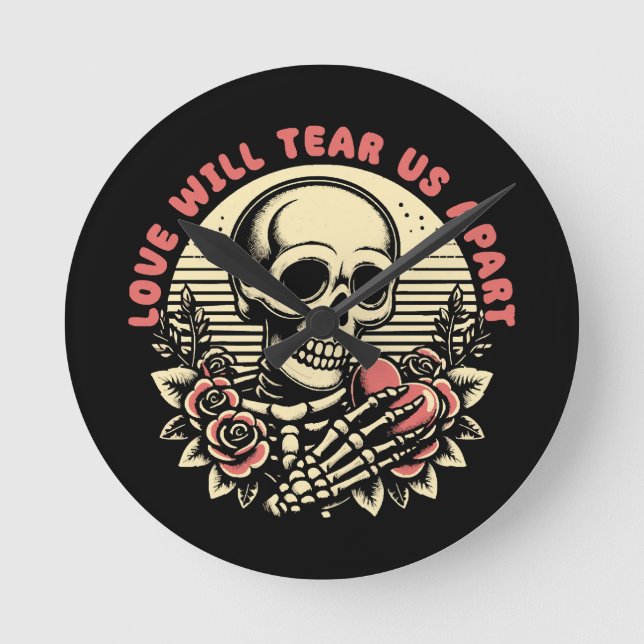 Love Will Tear Us Apart Round Clock (Front)