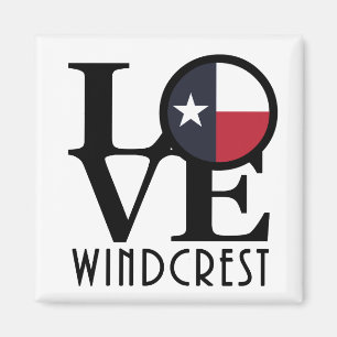 LOVE Windcrest Texas Magnet