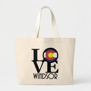 LOVE Windsor Colorado Large Tote Bag
