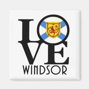 LOVE Windsor Nova Scotia Magnet