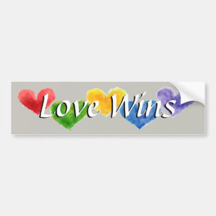 Love Wins Bumper sticker