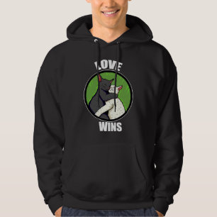 Love Wins Cuddle Cat Kitty Cuddly Hoodie