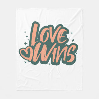 Love Wins Fleece Blanket