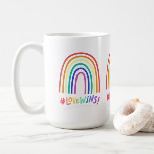 Love Wins Fun Rainbow  Coffee Mug