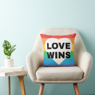 Love Wins   Gay Pride Cushion