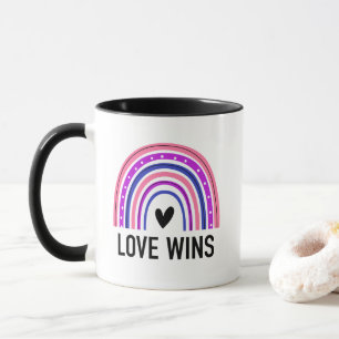 Love Wins Genderfluid Rainbow  Mug