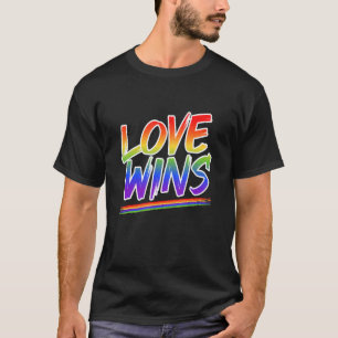 Love Wins Lgbt Flag & Pride Rainbow Diversity T-Shirt