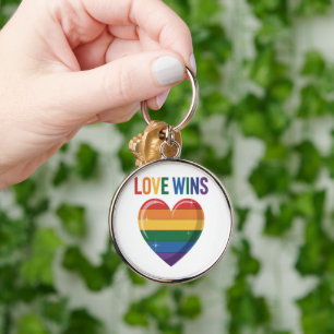 Love Wins LGBT Gay Pride Equality Key Ring