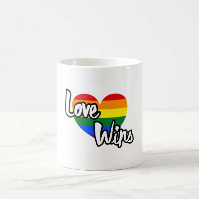 Love Wins - LGBTQ+ Pride Coffee Mug (Center)