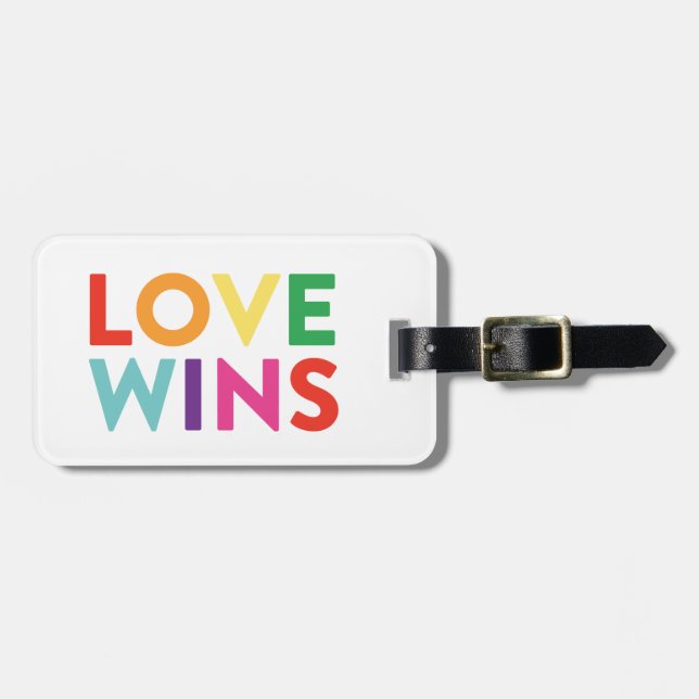 Love Wins | Luggage Tag (Front Horizontal)