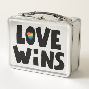 Love Wins Metal Lunch Box