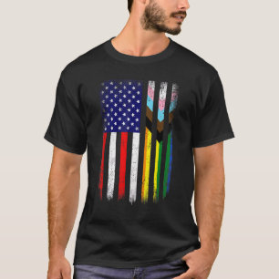 Love Wins Modern Pride Pride Us American Flag Lgbt T-Shirt