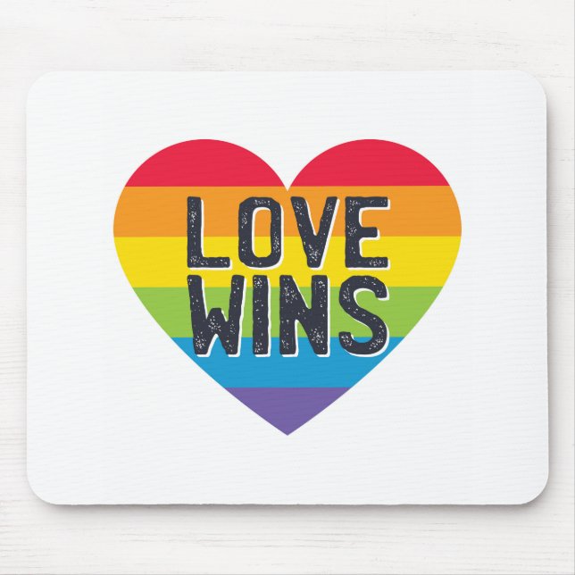 Love Wins Mouse Mat (Front)