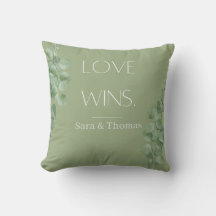 Love Wins Personalised Pillow
