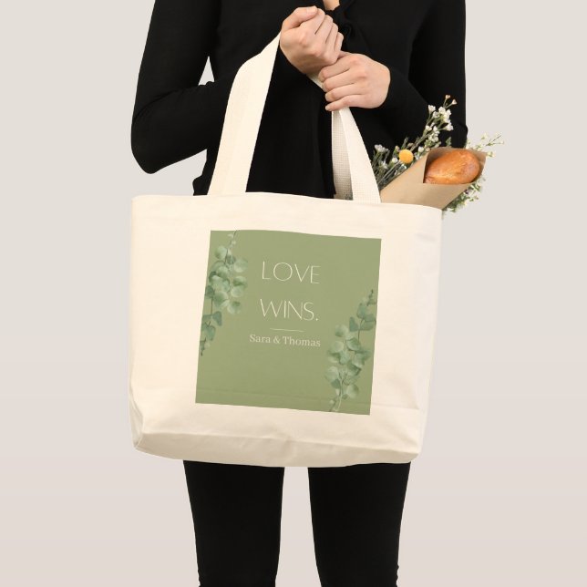Love Wins Personalised Tote Bag (Front (Product))