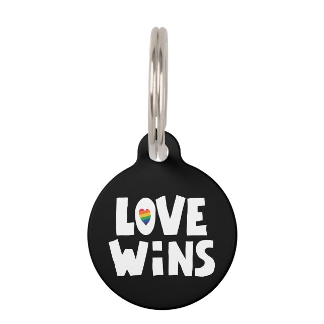 Love Wins Pet Tag (Front)