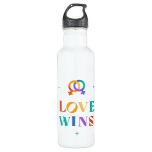 Love Wins Rainbow  710 Ml Water Bottle