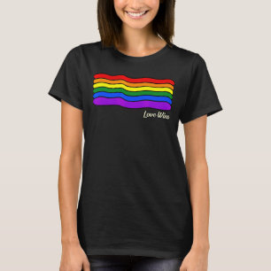 Love Wins Rainbow Flag Gay Lgbtq Month Supporter G T-Shirt
