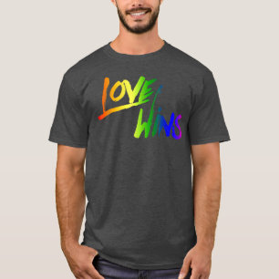 Love Wins Rainbow FlagLgbtq Rights3712 T-Shirt