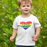 Love Wins Rainbow Heart White