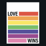 Love Wins Rainbow Poster<br><div class="desc">Love Wins</div>