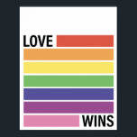 Love Wins Rainbow Poster<br><div class="desc">Love Wins</div>