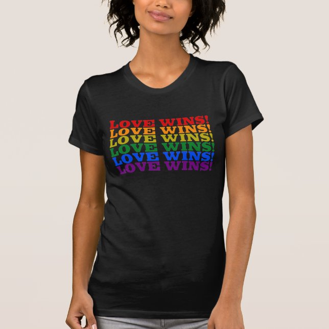 Love Wins rainbow T-Shirt (Front)