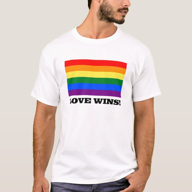Love Wins rainbow T-Shirt (Front)