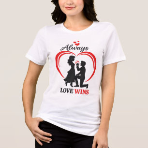 Love Wins – Soft Tri-Blend Valentine Tee. Shirt