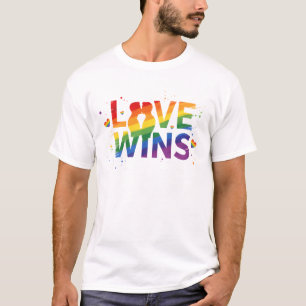 LOVE WINS T-Shirt   Gay Pride for Men   LGBTQ