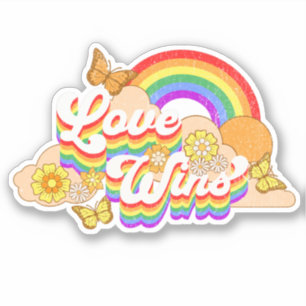 Love wins text design