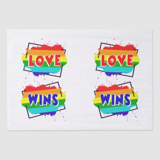 Love Wins Tissue Paper (Front)