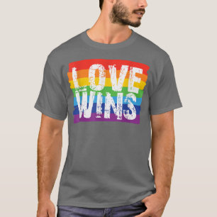 Love WinsLGBT , Lesbian Pride, Rainbow Pride T-Shirt