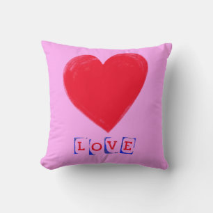 Love with a Big Heart Valentine's Gift Cushion