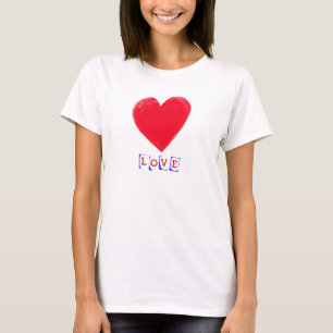 Love with a Big Heart Valentine's Gift T-Shirt
