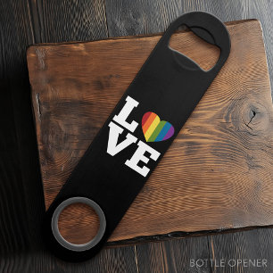 Love with a bright rainbow heart marriage equality