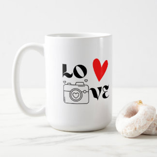 Love with a Camera on a Coffee Mug