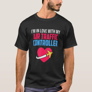 Love With Air Traffic Controller Aviation Airplane T-Shirt