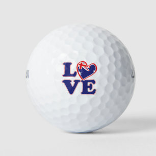 LOVE-with-Australia-Heart Golf Balls