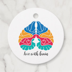 Love with brain favour tags